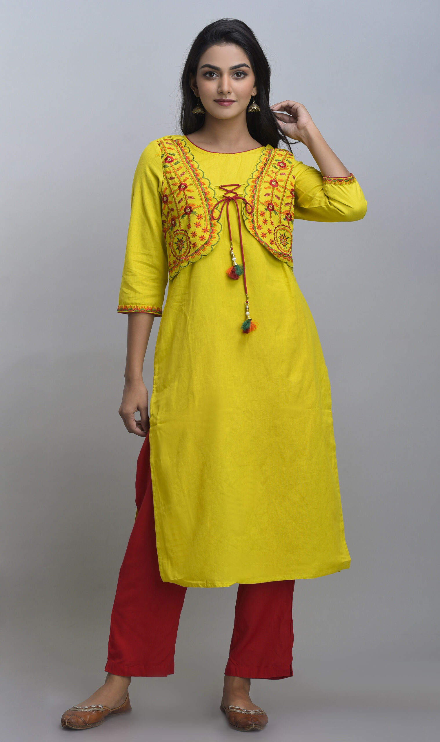 Printed Reversible Cotton Jacket for Women | JACKET-24-10-5 | Lable Rahul  Singh